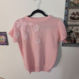 90s Pointelle Knit Top